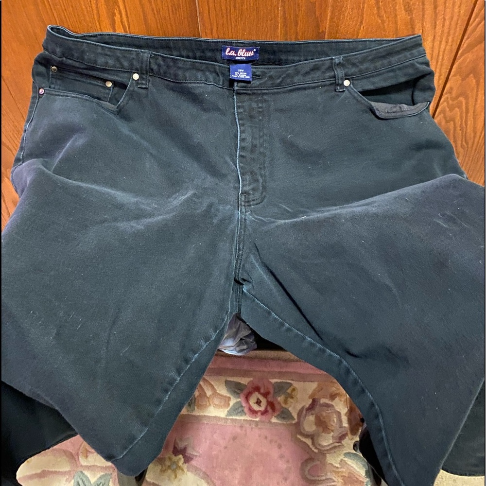 L.A. BLUES BLACK DENIM JEANS 26W